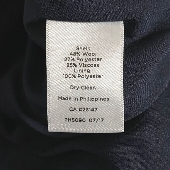 Talbots Speckle Faux Wrap Skirt Womens 14 Multicolor Ruffle Trim Woo Blend Lined - Picture 9 of 12